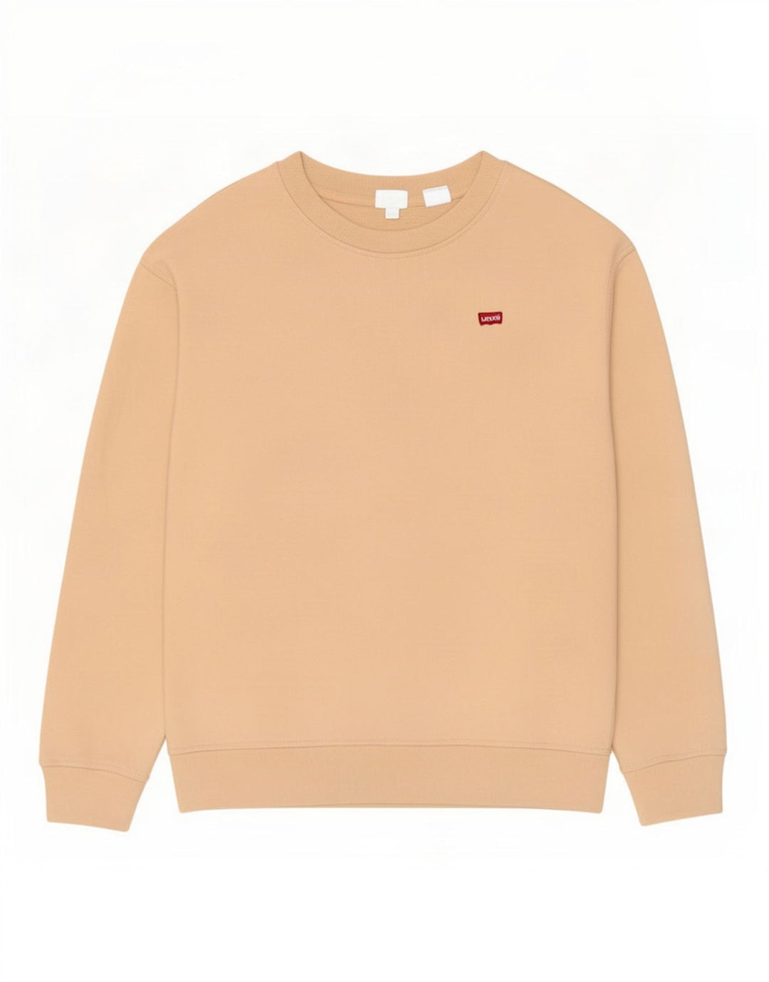 Levi's Dame Oversized Sweatshirt Jumper UK 10 Small Beige Bomuld