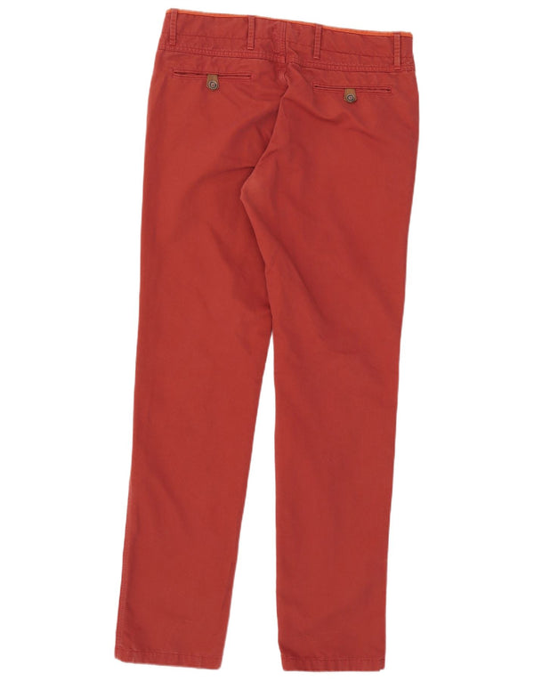 Massimo Dutti Herre Slim Chino Bukser EU 42 Large W32 L34 Rød Bomuld