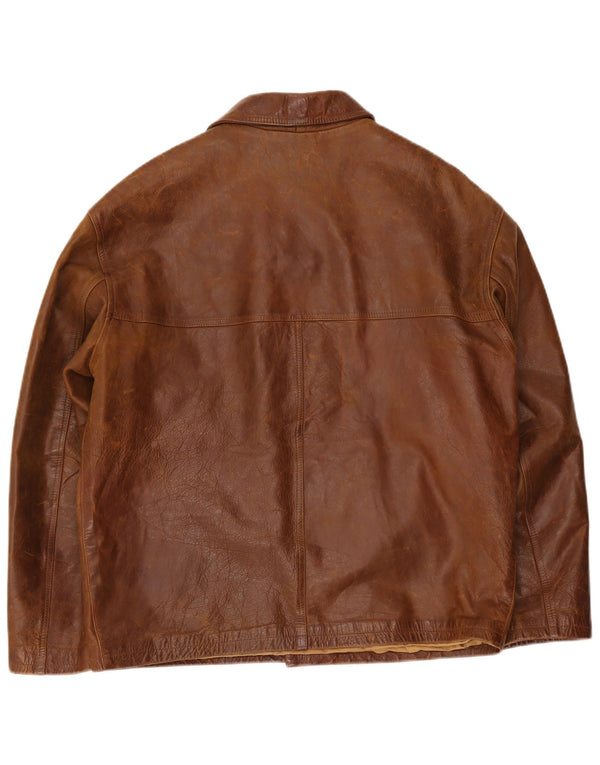 Bello Boys Herre Læderjakke UK 42 XL Brun