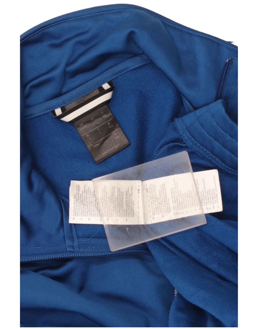 Adidas Træningsdragt til mænd Topjakke UK 42/44 Stor blå polyester