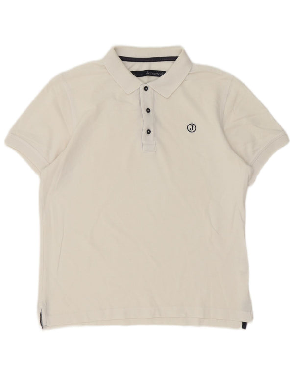 Jeckerson herre poloshirt XS hvid bomuld