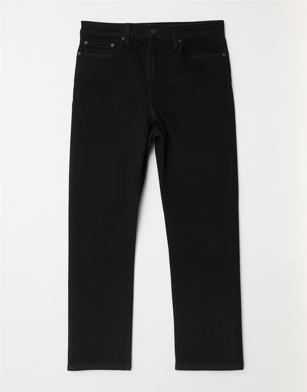 Levi's Herre 513 Slim Fit Straight Jeans W34 L30 Sort Bomuld