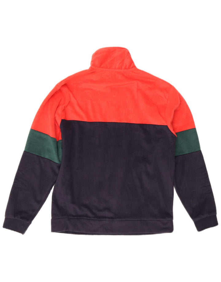 Coveri Fleece Jumper med lynlås til mænd Medium Flerfarvet Colourblock