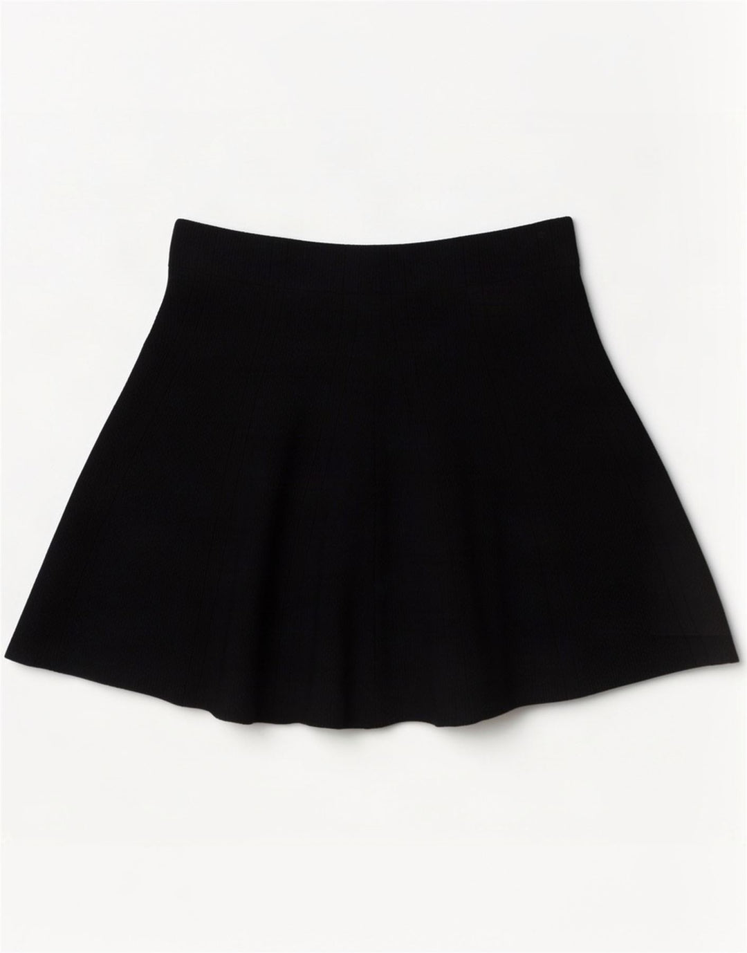 Zara Dame Højtalje Mini Nederdel Stor W30 Sort Viscose