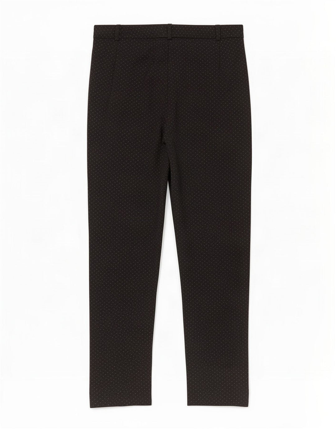 Marks & Spencer Dame Cropped Trousers UK 12 Medium W30 L27 Black Spotted
