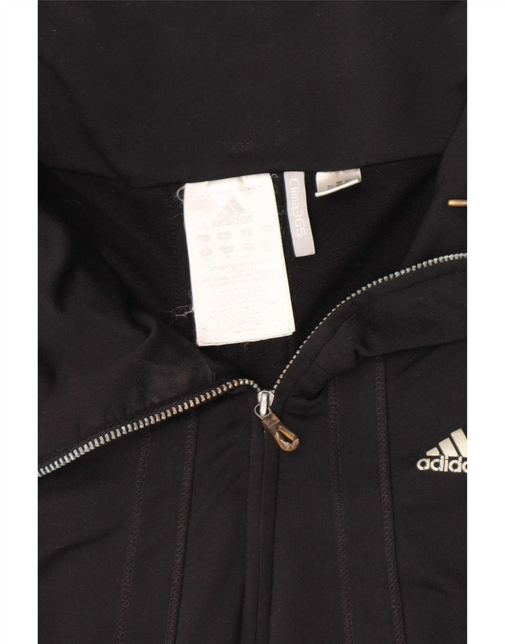 Adidas Dame Clima 365 Træningsdragt Topjakke UK 14 Medium Sort Polyester