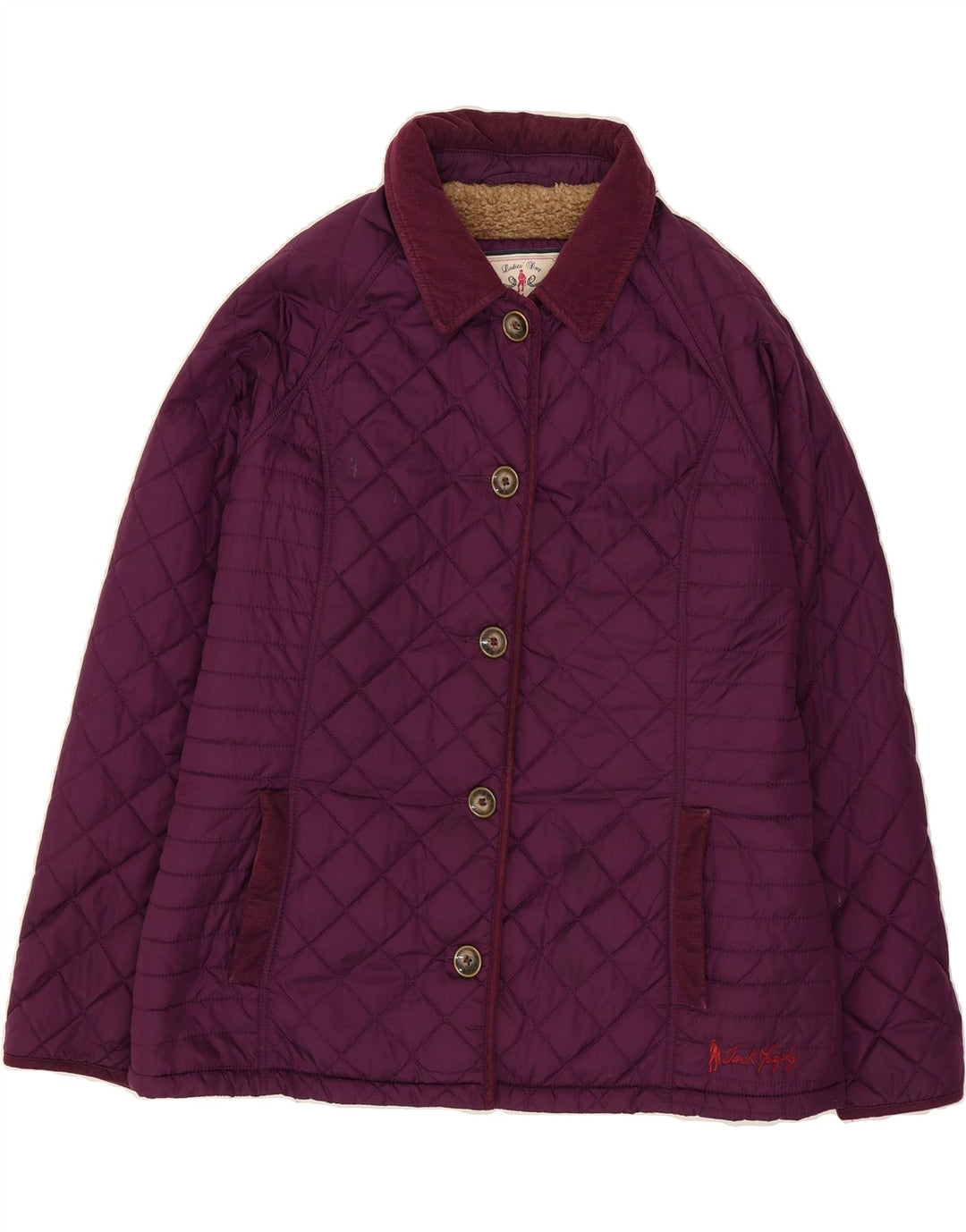JACK MURPHY Womens Padded Jacket UK 14 Large  Purple Nylon Vintage Jack Murphy and Second-Hand Jack Murphy from Messina Hembry 