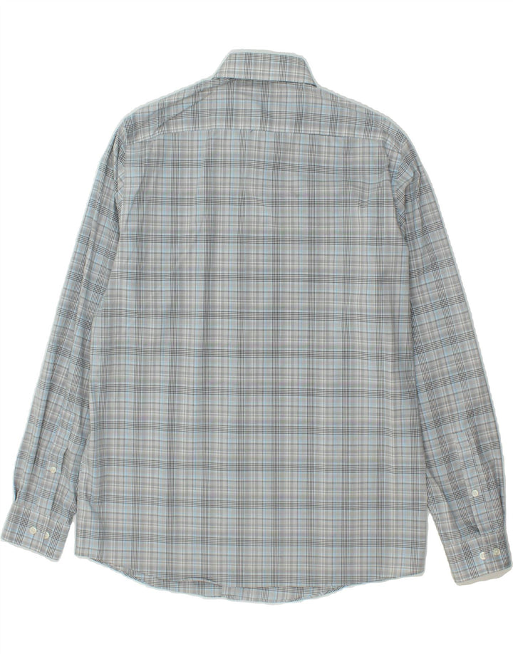 MICHAEL KORS Mens Regular Fit Shirt Size 16 Large Blue Check Vintage Michael Kors and Second-Hand Michael Kors from Messina Hembry 
