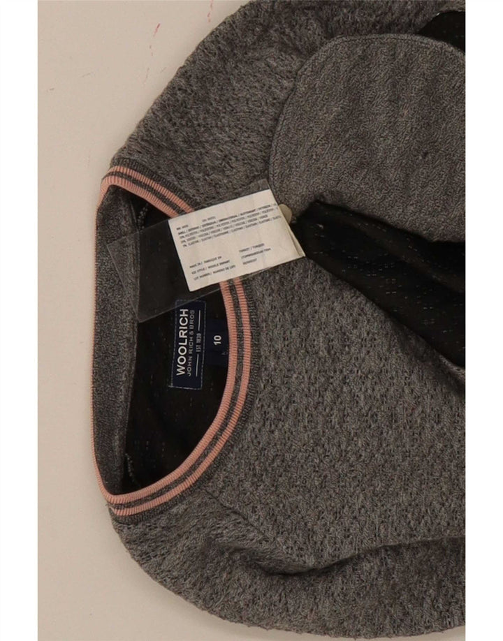 Woolrich Pige Jumper Kjole 9-10 år Grå Flecked Polyester