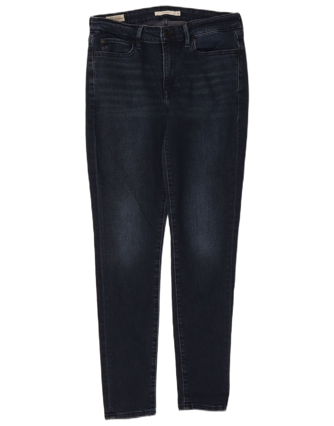 Levi's Dame 711 Skinny Jeans W29 L30 Marineblå Bomuld