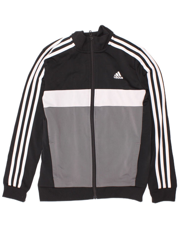 Adidas Boys Aeroready Tracksuit Topjakke 9-10 år Sort Colourblock