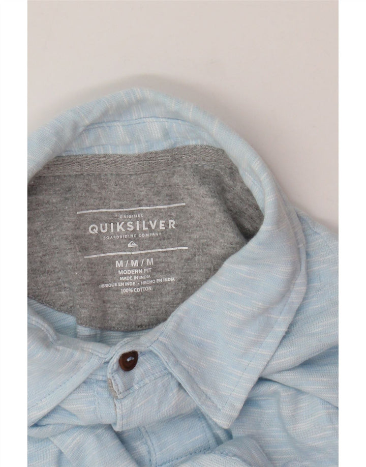 Quiksilver Herre Modern Fit Polo Shirt Medium Blue Flecked Bomuld