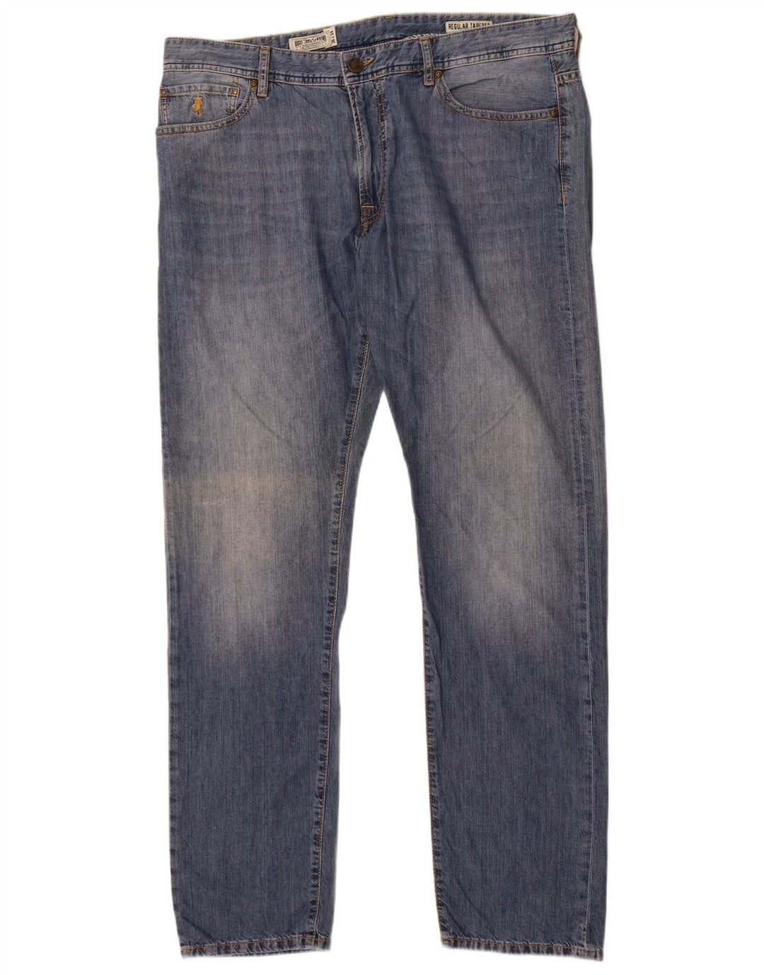 Marlboro Classics Herre Regular Tapered Jeans W38 L34 Blå Bomuld