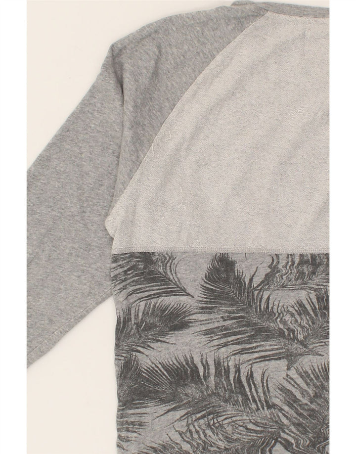 BILLABONG Boys Sweatshirt Jumper 15-16 Years Grey Colourblock Cotton Vintage Billabong and Second-Hand Billabong from Messina Hembry 