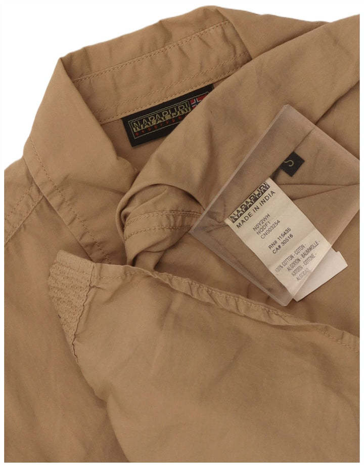 Napapijri herreskjorte lille beige bomuld