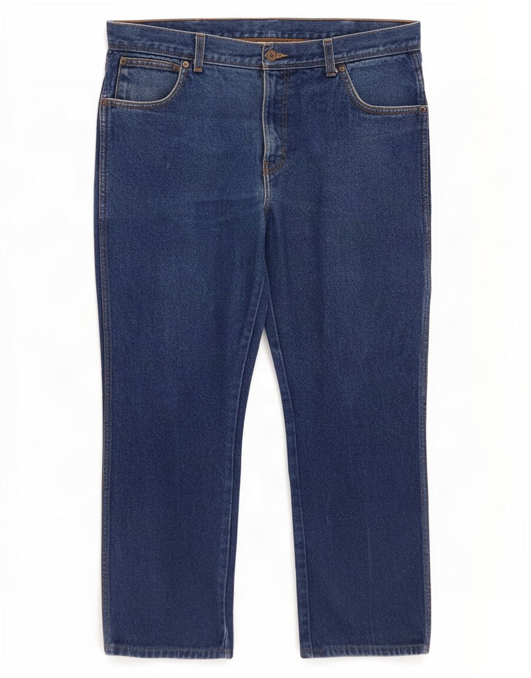Wrangler Herre Regular Fit Straight Jeans W36 L30 Blå Bomuld