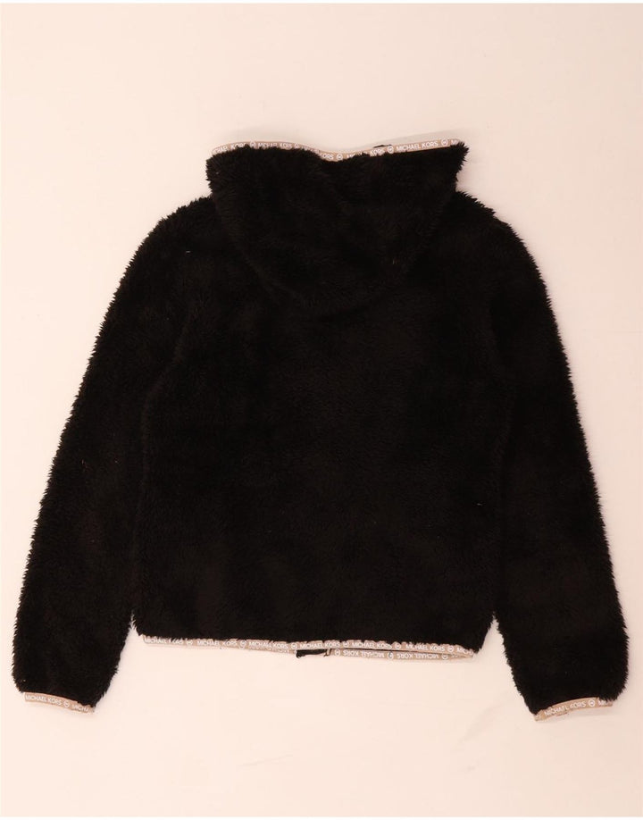 Michael Kors Pige Hættejakke Fleece 10-11 År Sort Polyester
