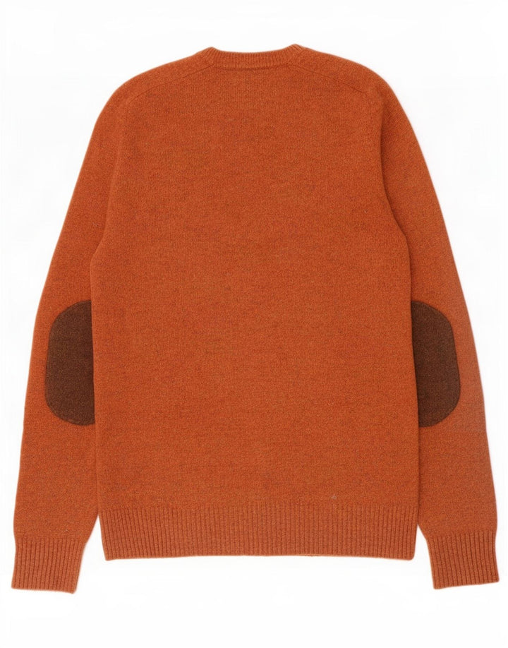 Gap Herre Crew Neck Jumper Sweater Stor brun lammeuld
