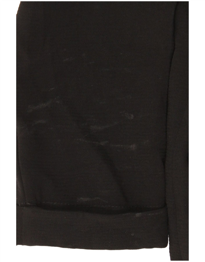 Topshop Dame Longline Oversized Blazer Jacket UK 10 Small Black