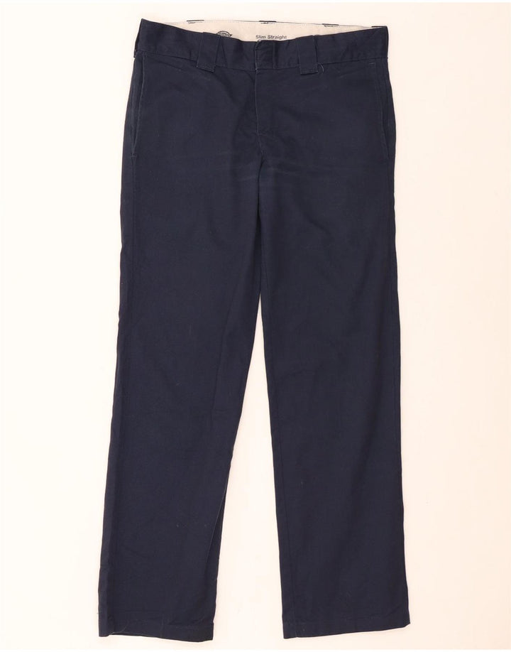 DICKIES Slim Straight Chino-bukser til mænd W31 L32 Marineblå polyester