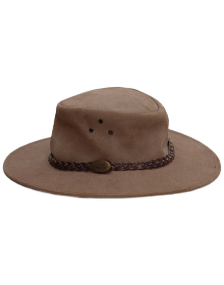 Jacaru Australia Cowboyhat i ruskind til mænd Medium/Large Brown Western