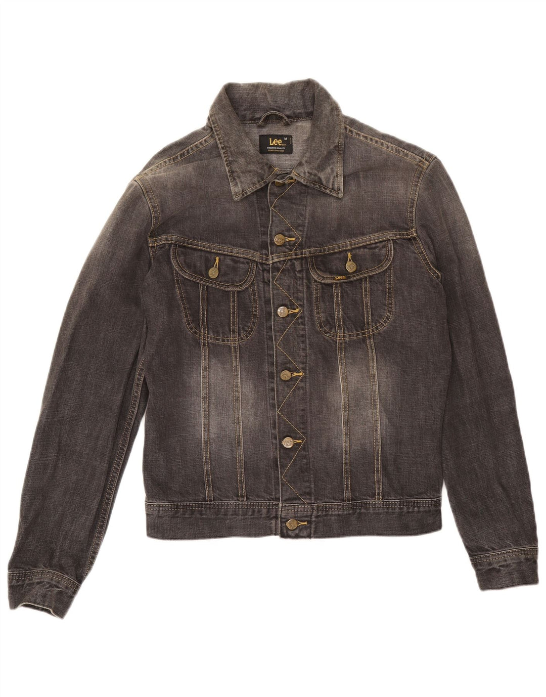 Lee Herre denimjakke UK 38 Medium Grå