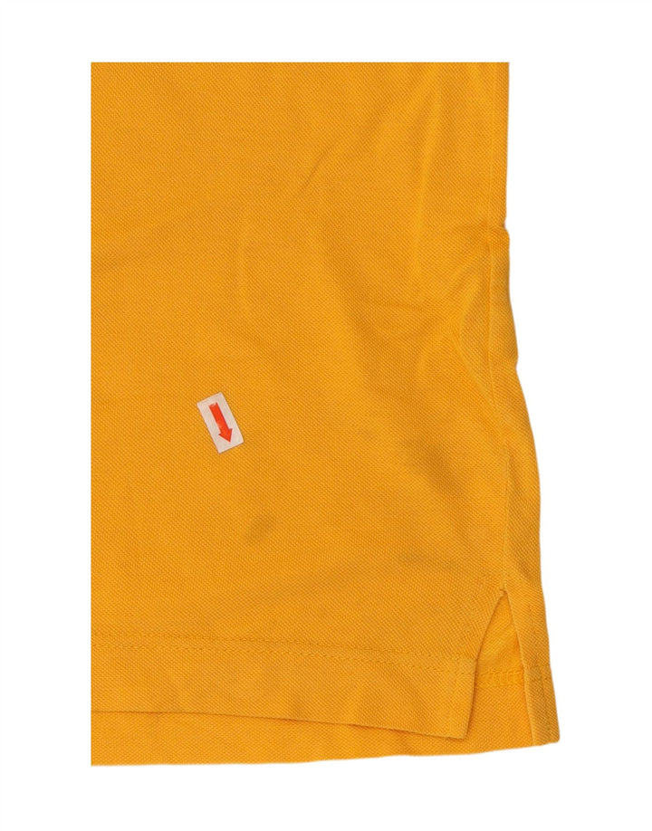 SERGIO TACCHINI Mens Polo Shirt Large Yellow Vintage Sergio Tacchini and Second-Hand Sergio Tacchini from Messina Hembry 