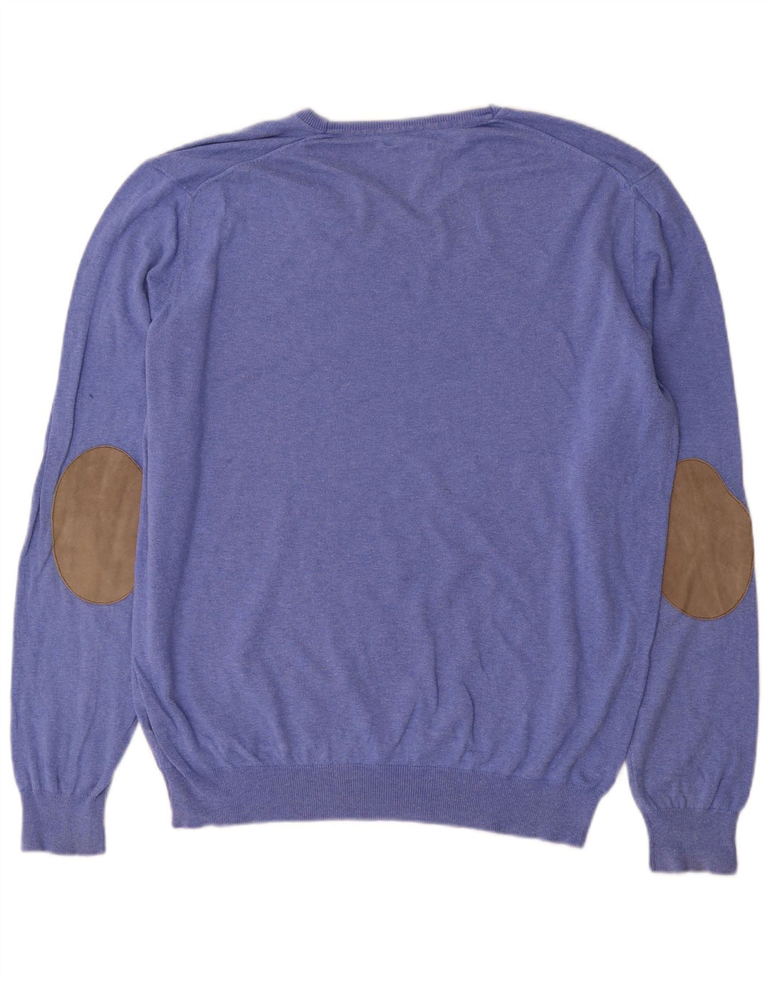 Massimo Dutti Herre V-hals sweater XL Blå Bomuld