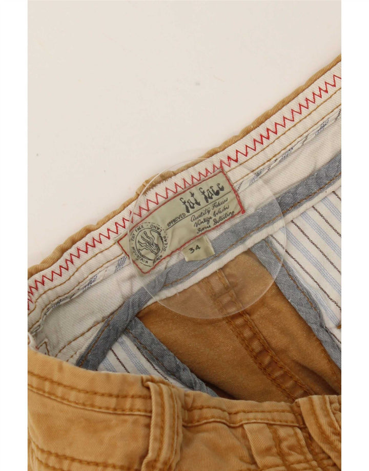Fat Face Dame Chino Shorts Large W34 Brun Bomuld