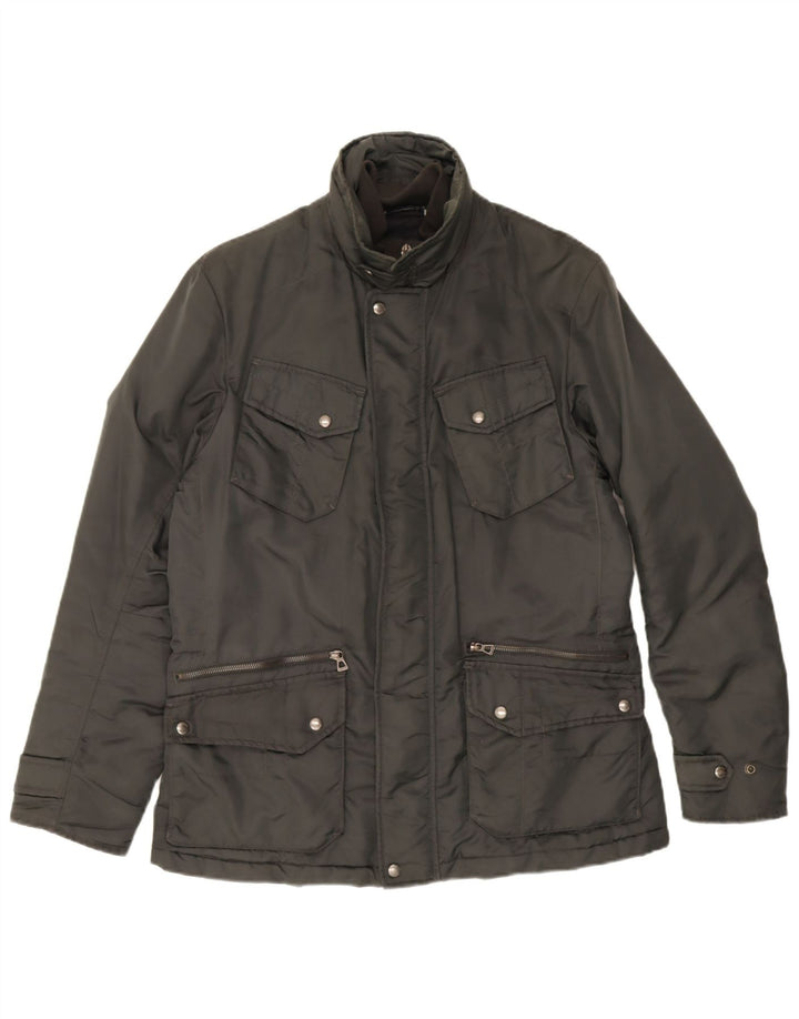 Geox Herre Respira Utility Jacket UK 40 Stor Grå Polyamid