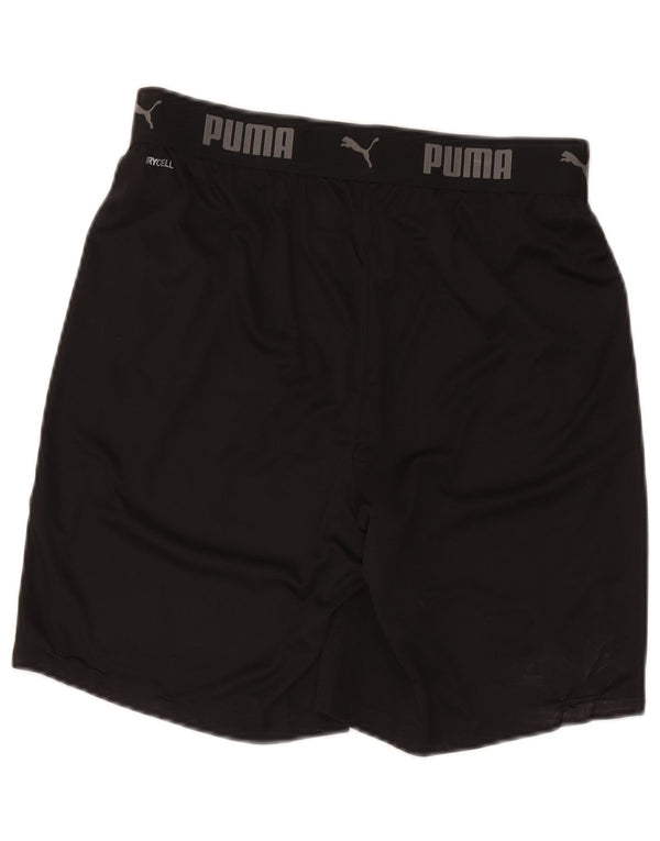 Puma Herre grafiske sportsshorts Medium Sort Polyester