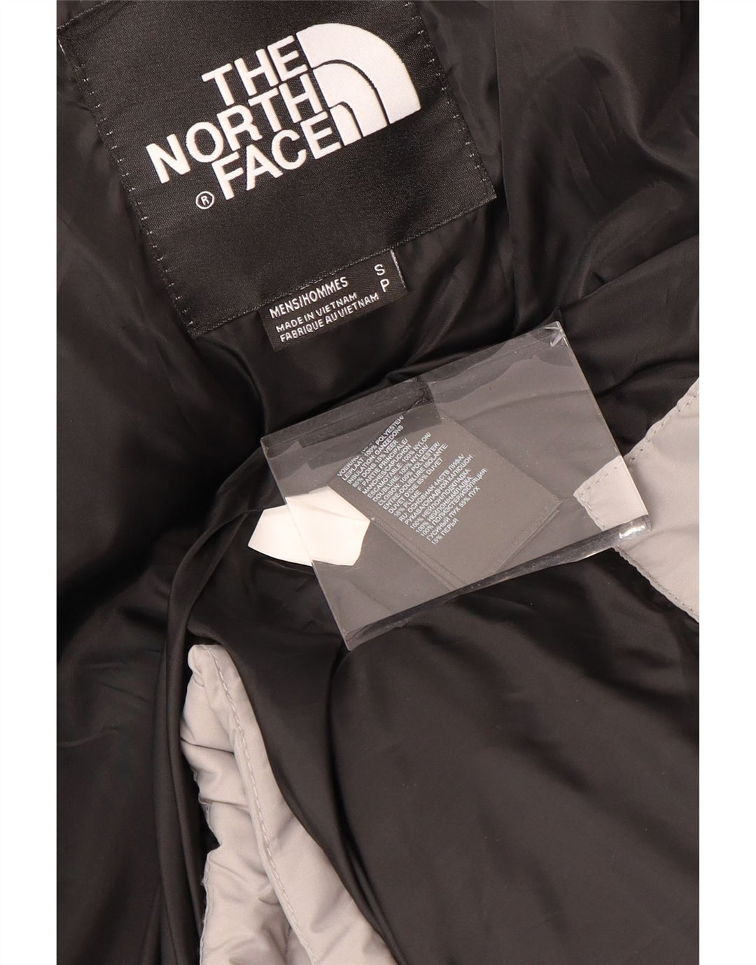 THE NORTH FACE Polstret herrejakke UK 36 Small Grey Colourblock Polyester
