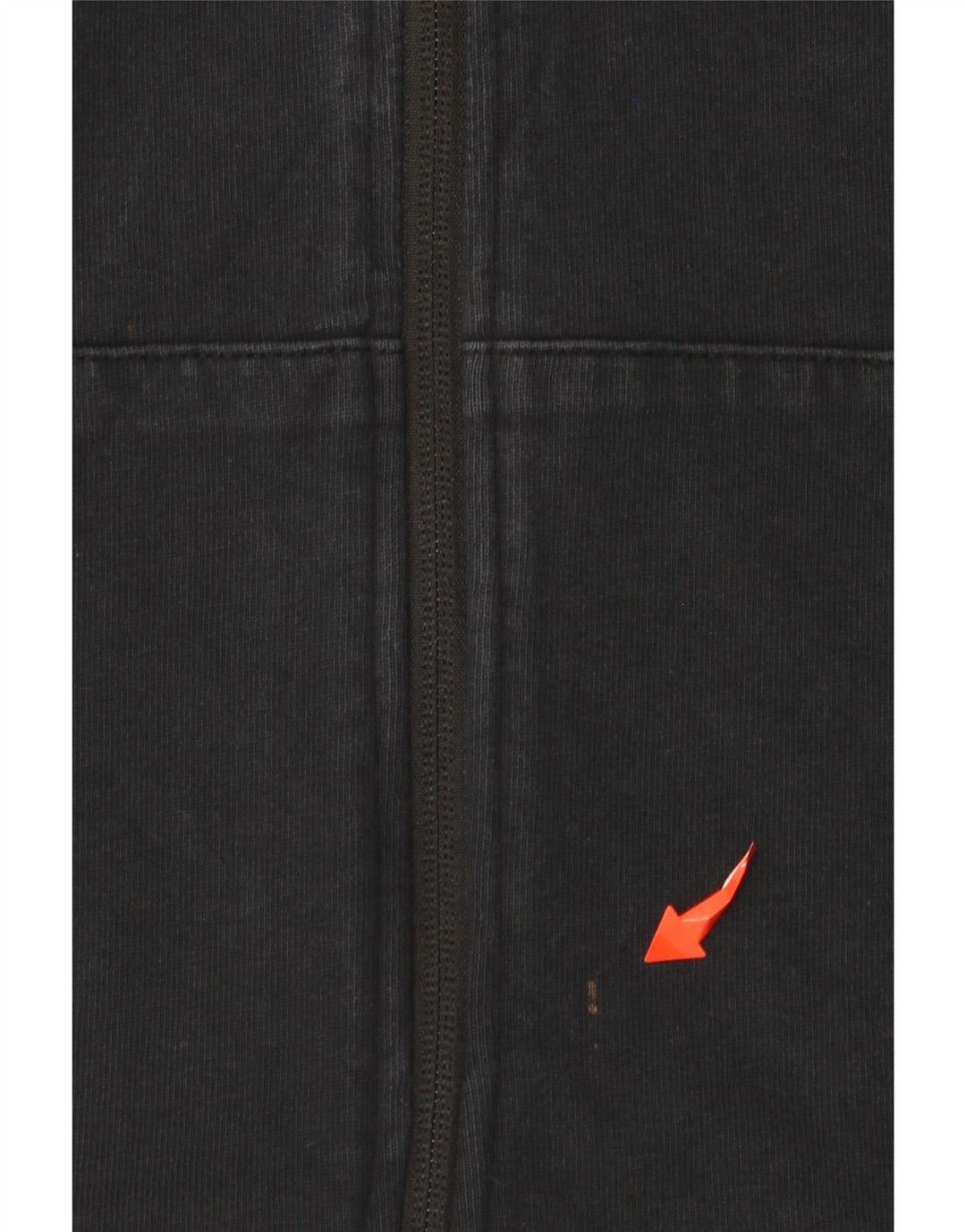 NIKE hættetrøje med lynlås til kvinder UK 12 Medium Sort bomuld