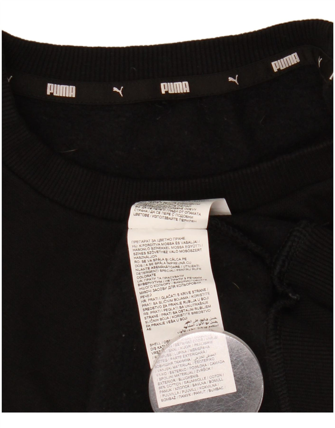 Puma Herre Grafisk Sweatshirt Jumper Lille sort bomuld