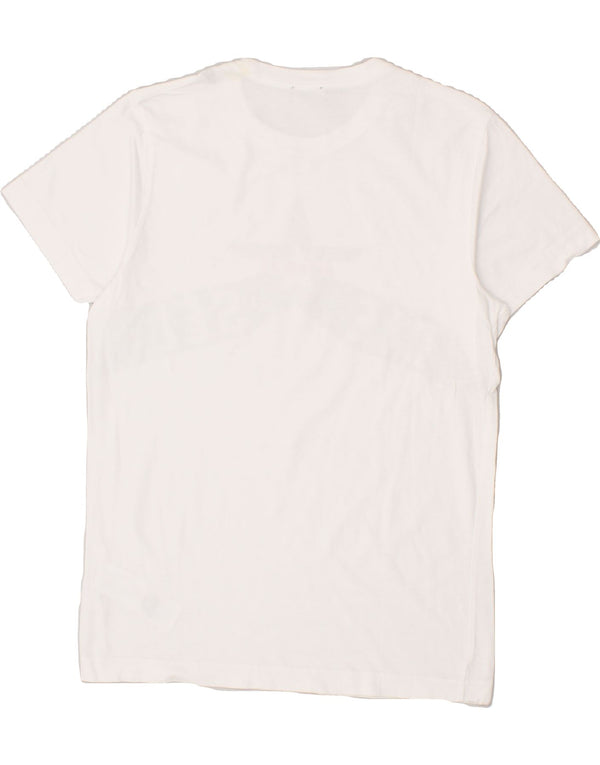 DIESEL Drenge Grafisk T-Shirt Top 13-14 År Hvid Bomuld