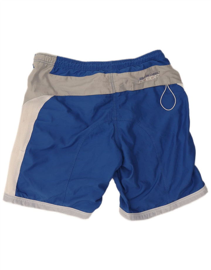 Animal Herre grafiske svømmeshorts store blå farveblok polyester