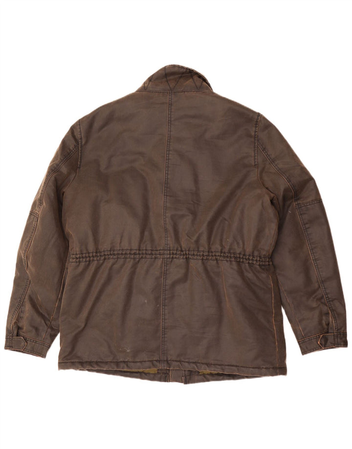 Marks & Spencer Herre vokset bomuldsjakke UK 42 XL Brun