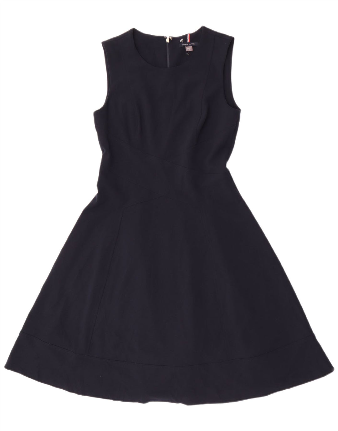 Tommy Hilfiger Dame Ærmeløs A-Line Kjole US 8 Medium Navy Blue