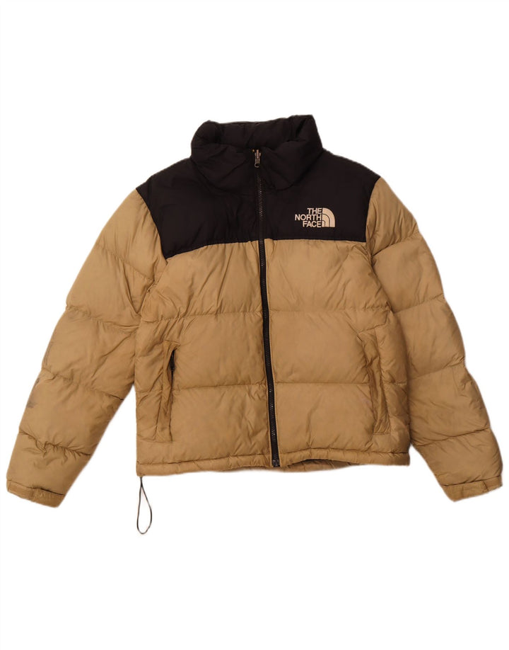 THE NORTH FACE Polstret jakke til kvinder UK 14 Medium Beige Colourblock Nylon