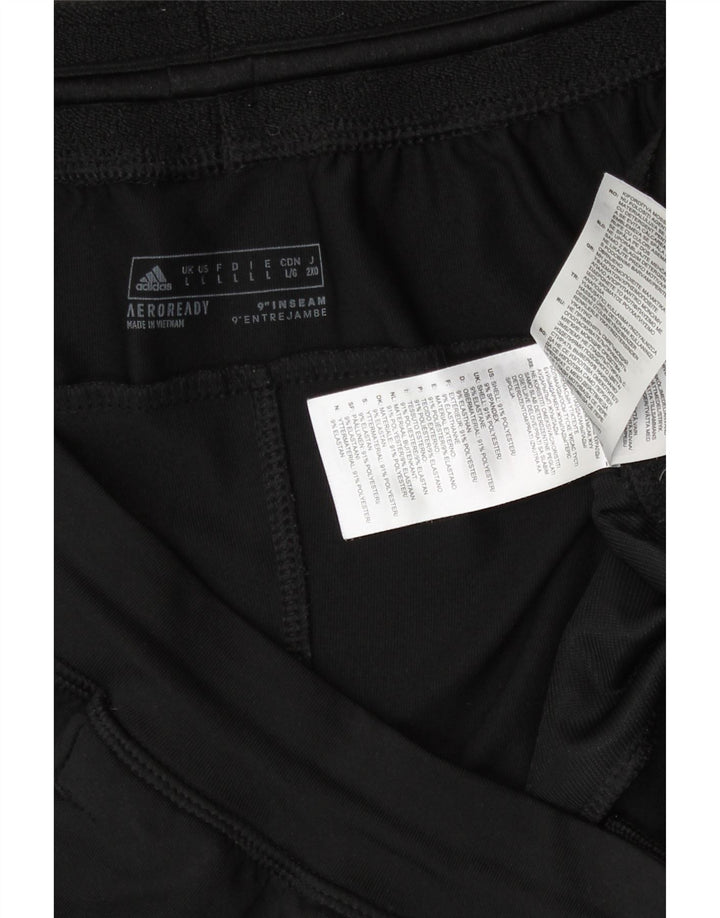 Adidas Herre Aeroready Graphic Sports Shorts Large Sort Polyester