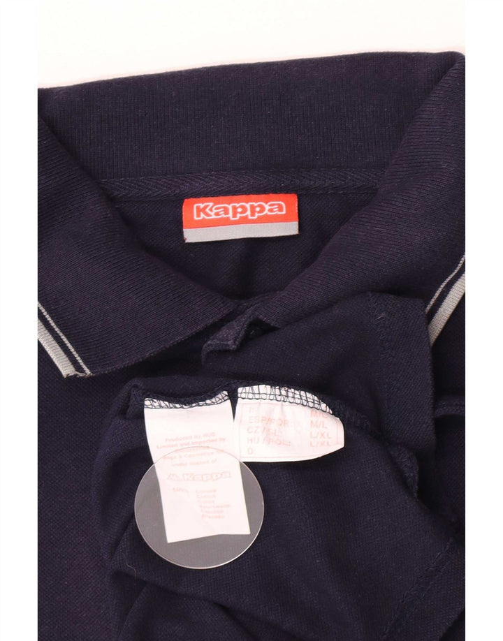 Kappa herre poloshirt Stor marineblå bomuld