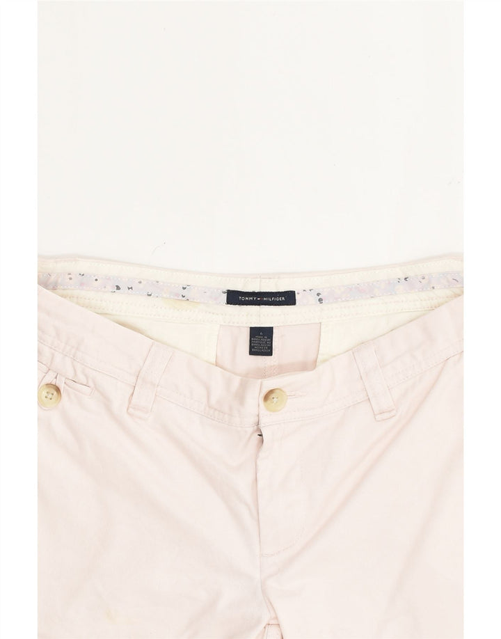 TOMMY HILFIGER Womens Chino Shorts US 6 Medium W30 Pink Cotton | Vintage Tommy Hilfiger | Thrift | Second-Hand Tommy Hilfiger | Used Clothing | Messina Hembry 
