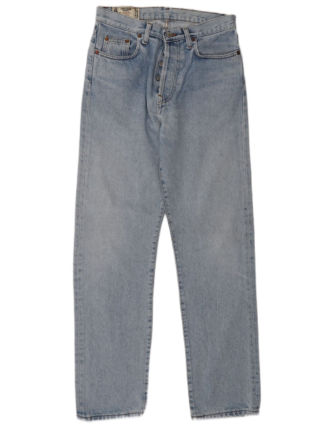 Uniform Herre Straight Jeans W31 L30 Blå Bomuld
