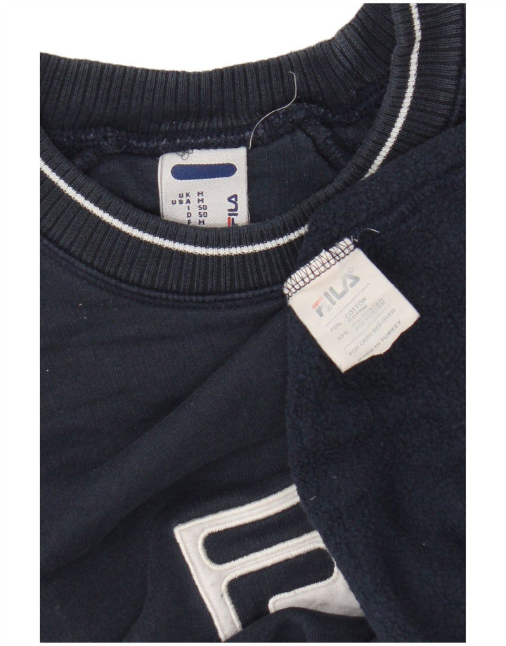 Fila Herre grafisk sweatshirt Jumper Medium Navyblå Bomuld