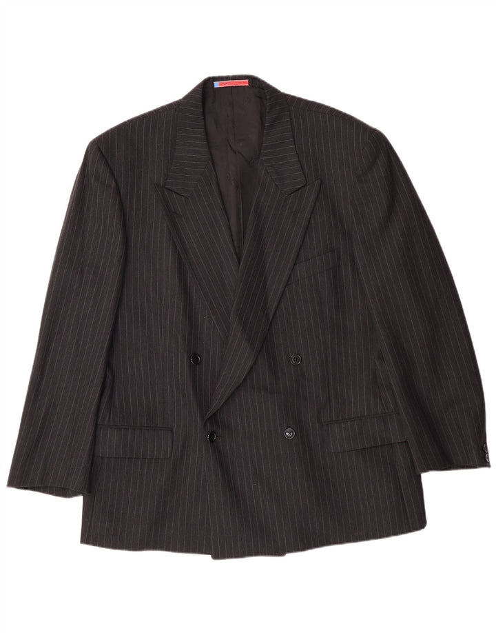 UNGARO Blazerjakke til mænd IT 54 2XL Black Pinstripe Classic