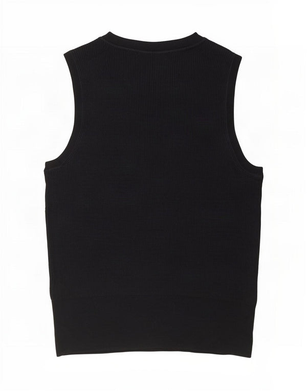 Marks & Spencer Dame Vest Tank Top UK 20 2XL Sort Viscose