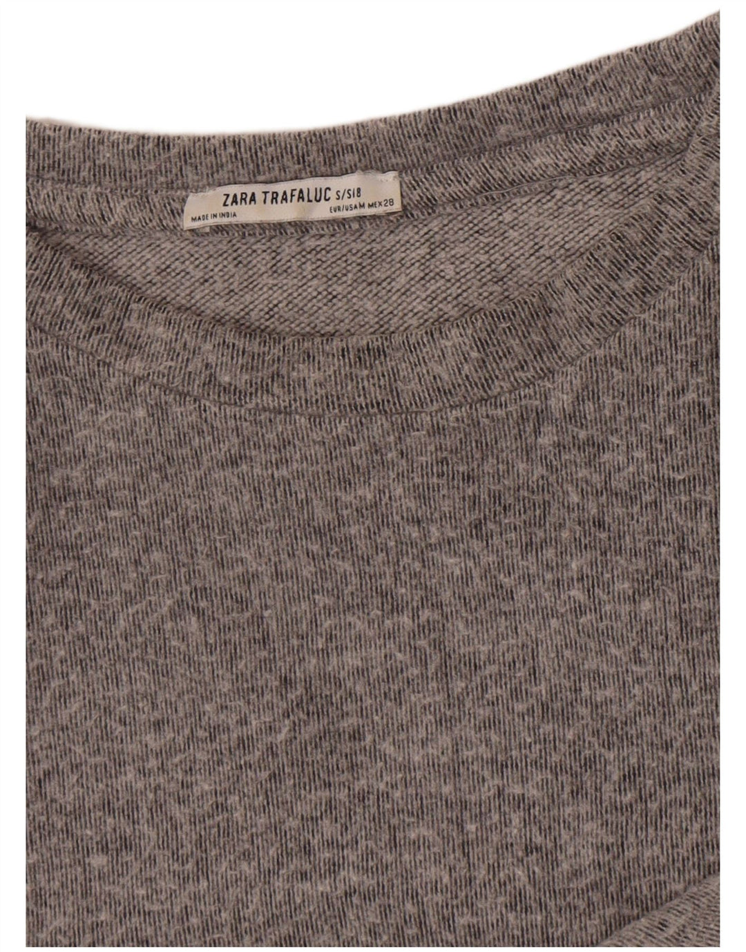 Zara Sweatshirt-trøje til mænd Medium Grey Flecked
