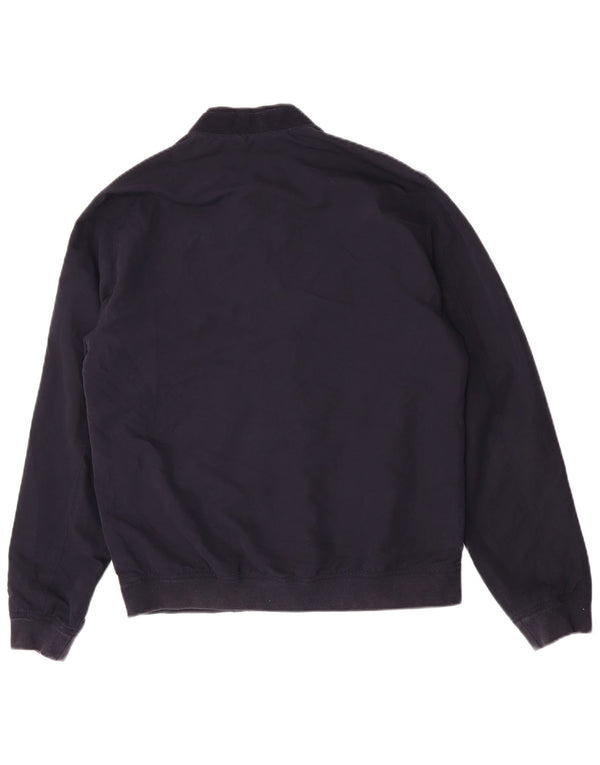 Ted Baker Mens Bomber Jacket Size 3 Medium Navy Blue Polyester