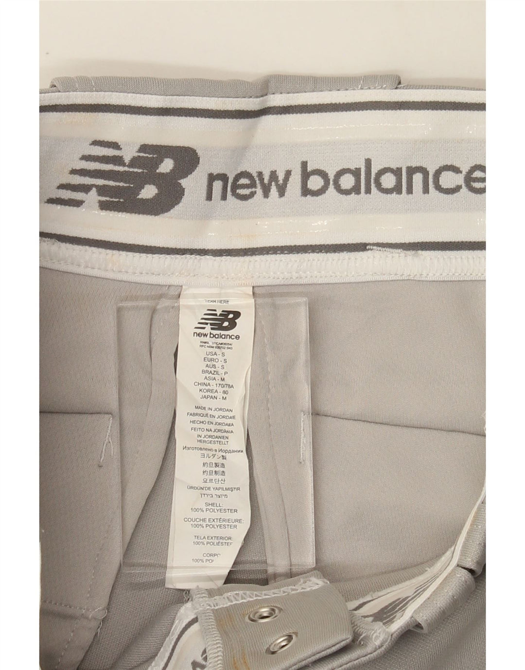 NEW BALANCE Mens Slim Casual Trousers Small W28 L33 Grey Polyester Vintage New Balance and Second-Hand New Balance from Messina Hembry 