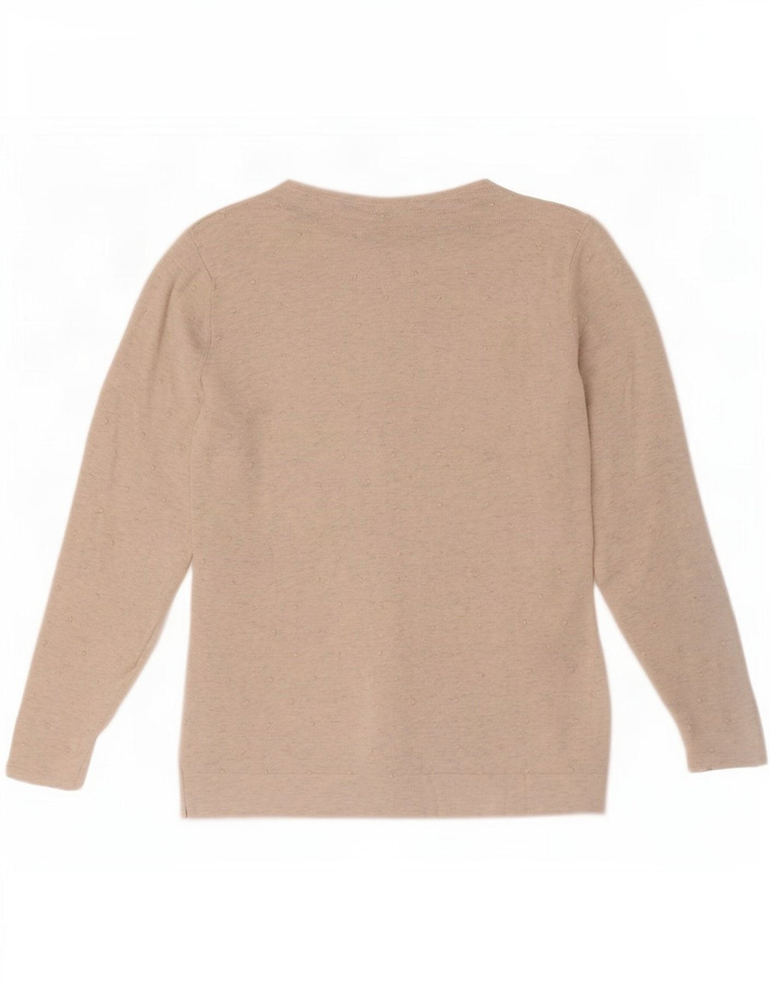 White Stuff Dame 3/4 ærmet cardigan sweater UK 8 Small Off Spotted